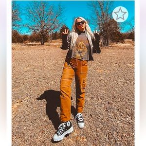 Dickies Cuff Brown Cargo Pants